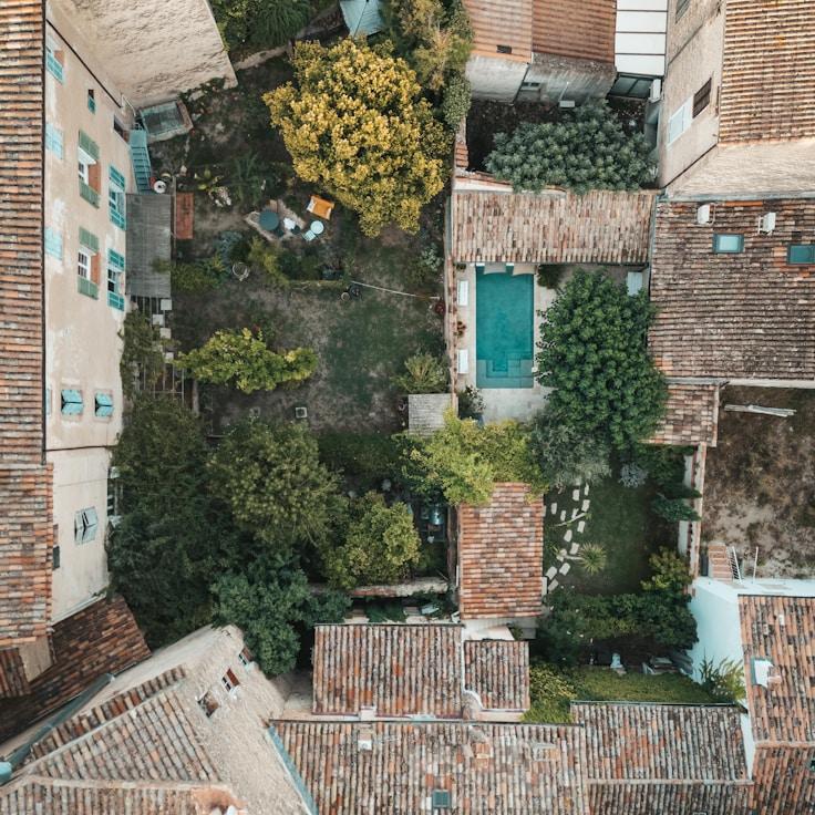 Night-time entertainment area in Switzerland